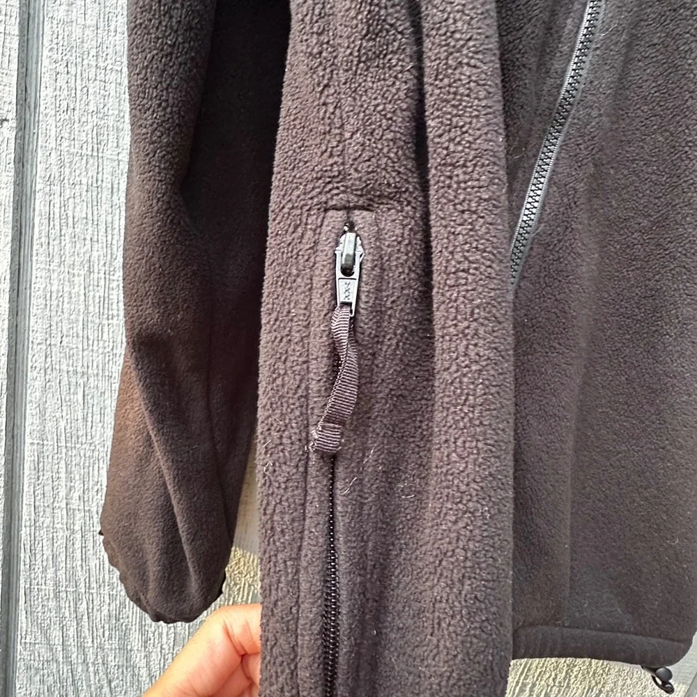 FILA Fleece Jacket Mens Large Full‎ Zip Mock Neck Coat Gray Performance